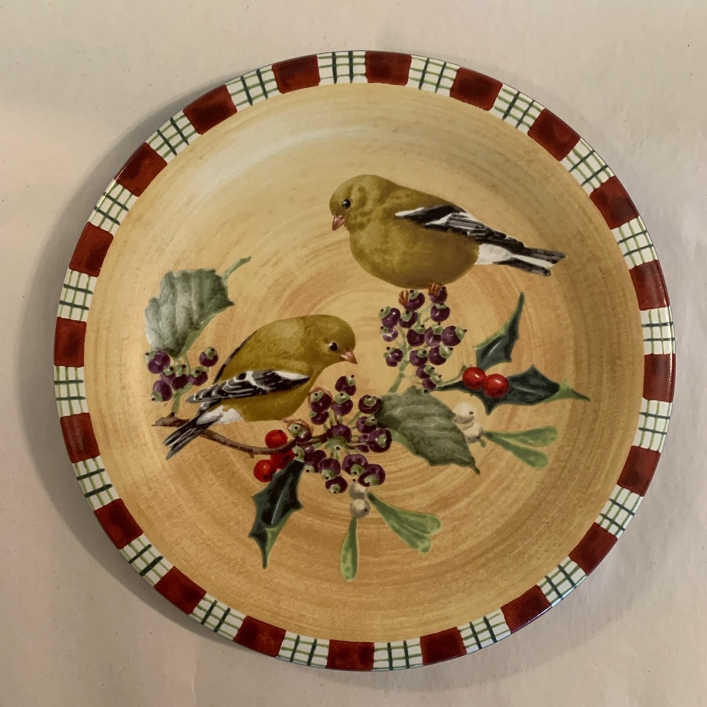 Lenox Winter Greetings Everyday “Goldfinch” Salad Plate